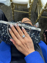 Anillo de compromiso, anillo promesa, anillo de plata ley .925, anillo solitario con circonia blanca