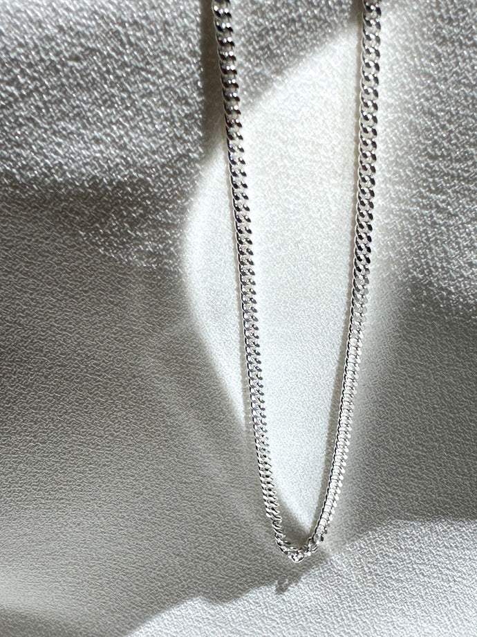 Cadena de plata unisex hombre