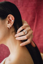 Aretes ear cuff arracadas de plata mujer