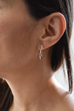 Aretes arracadas chicas nudo de plata mujer