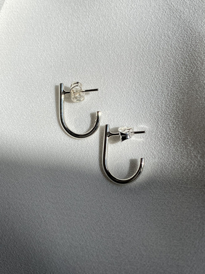 Aretes arracadas chicas de plata mujer