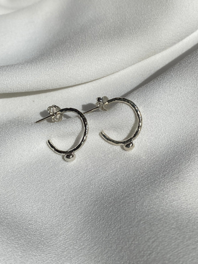 Aretes arracadas chicas de plata mujer