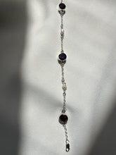 Decco link, Pulsera zirconia y perla en Plata ley .925