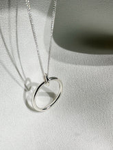 Round, Collar pesado de Plata Ley .925