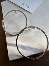 Aretes circulares grandes de plata regalo mujer