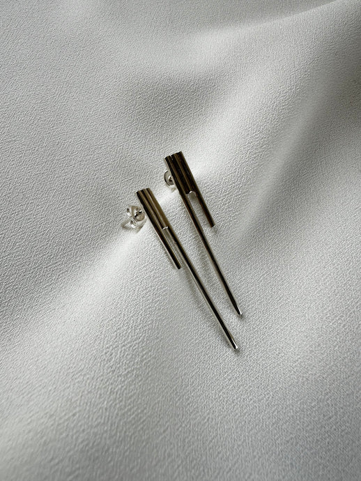 Milo, Maxi Aretes de Plata Ley .925
