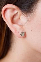 Rose, Broqueles aretes pequeños de Plata Ley .925