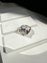 Amatista, Cuarzo Rosa ó Zirconia, Anillo de Plata Ley .925 talla 7.5