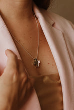 Collar cruz de plata regalo mujer hombre unisex