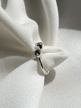 Anillo promesa o anillo de compromiso plata ley .925 doble circonia blanca regalo para mujer