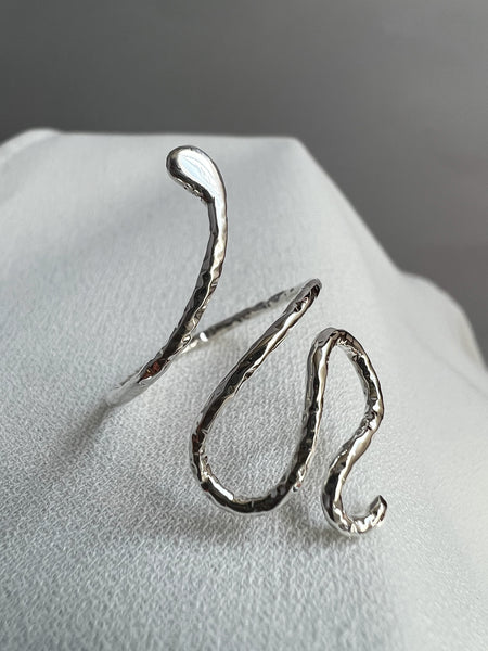 Serpiente, Anillo de Plata Ley .925
