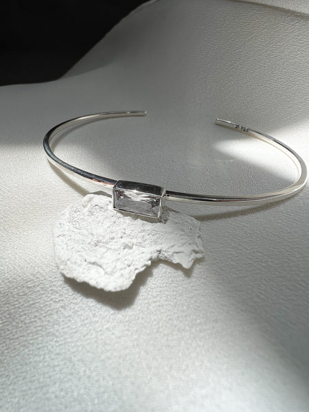 Pulsera brazalete de plata 