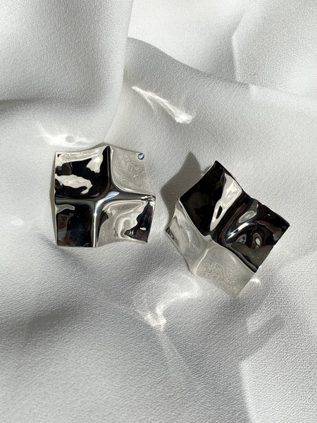 Aretes de plata grandes regalo mujer