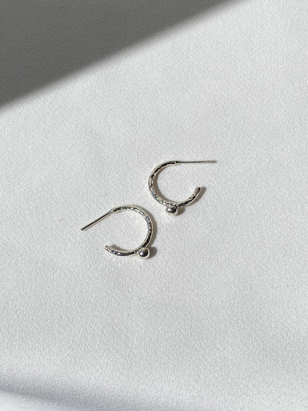 Aretes arracadas chicas de plata mujer