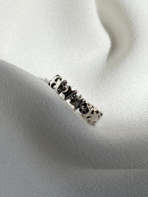 Estrellitas, Anillo de Plata Ley .925 Tallas 4 a la 9