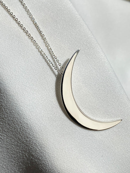 Collar luna de plata mujer regalo 