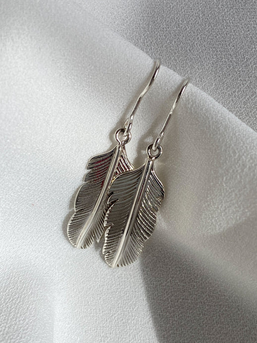 Hoja, Aretes de Plata Ley .925